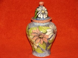 Mayolica urn