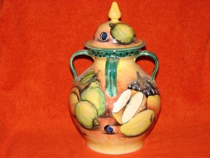 Mayolica Fancy handled Pot