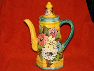 Mayolica Tea Pitcher